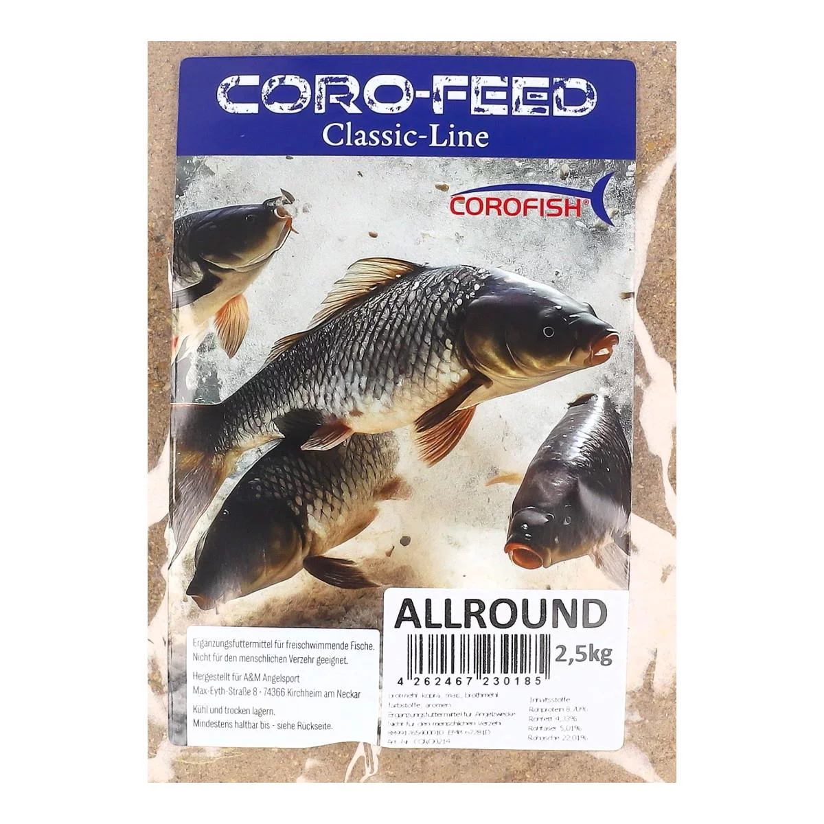 COROFISH Grundfutter Feed Classic Line 2,5Kg Angelfutter Gru