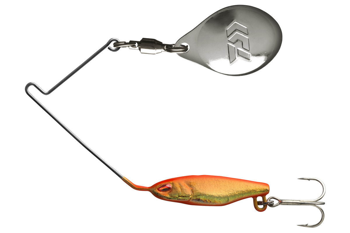 DAIWA Prorex Micro Spinner Fish TG chromed orange 5.3g DAIWA Prorex Micro Spinner Fish TG chromed orange 5.3g