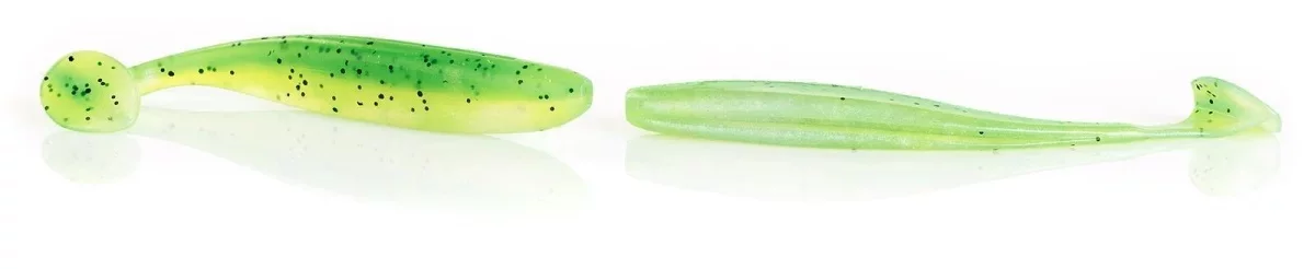 MOSTAL Taipan Shad 12.5cm Lemon Glitter 4 Stück Gummifische Shads