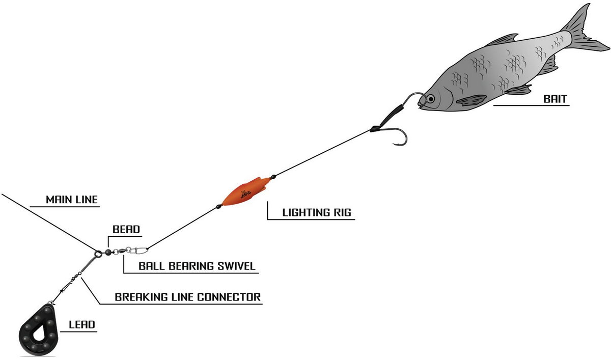 BLACK CAT 6/0 Lighting Rig 2,00m Haken: 2 weitere Ansicht