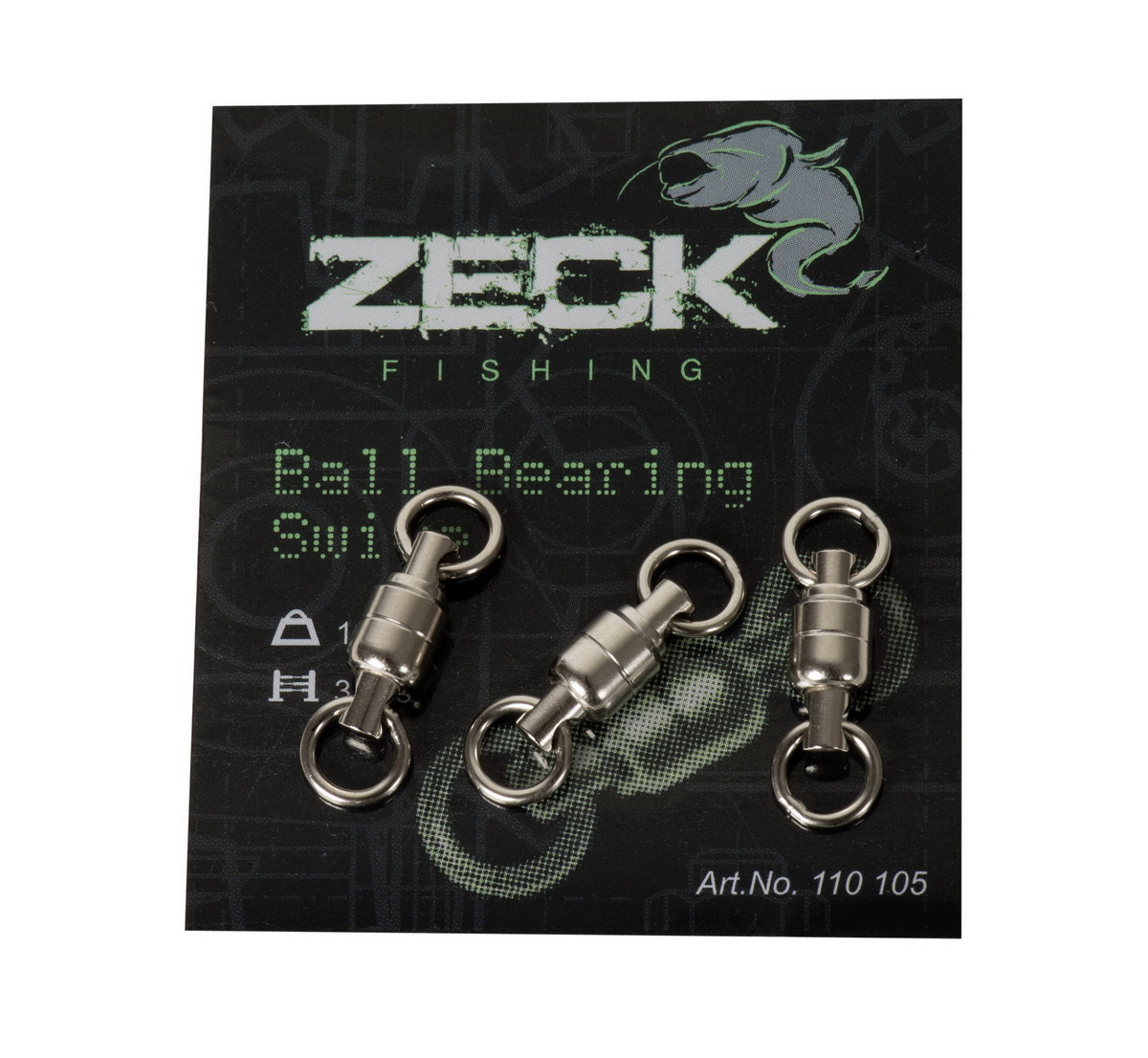 ZECK FISHING Ball Bearing Swivel 105kg 3st