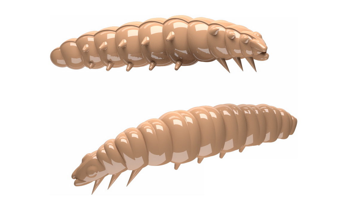 LIBRA LURES Larva 30 Cheese 001-White 15st, Forellenköder, schwimmend und aromatisiert — 2.50 Pellets Cheese