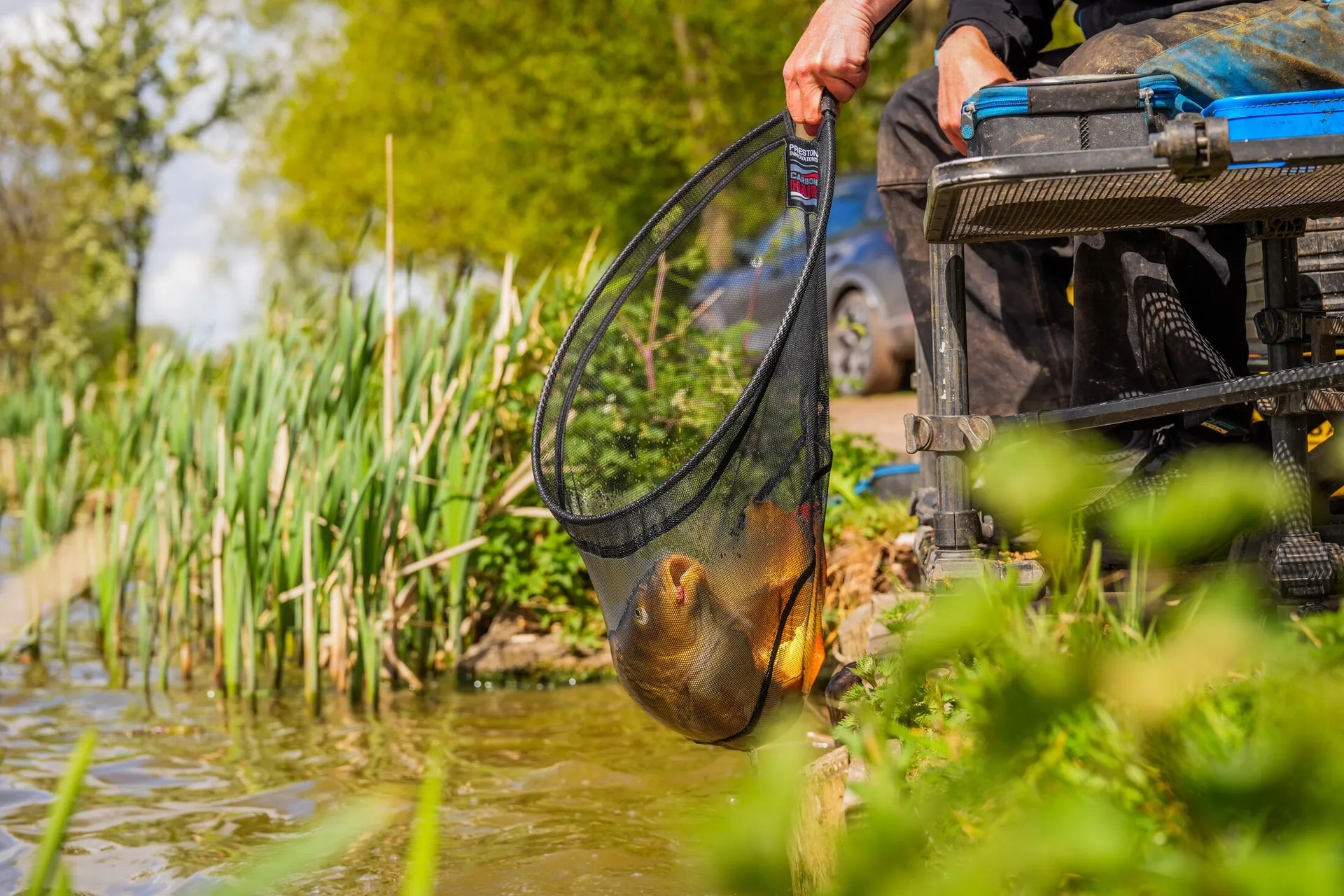 PRESTON Carbon Hair Mesh Landing Net 18" weitere Ansicht