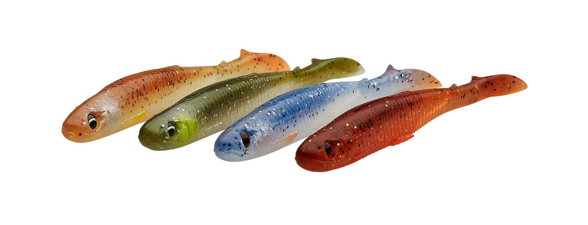 SAVAGE GEAR Slender Scoop Shad 11cm 7g Clear Water Mix 4st