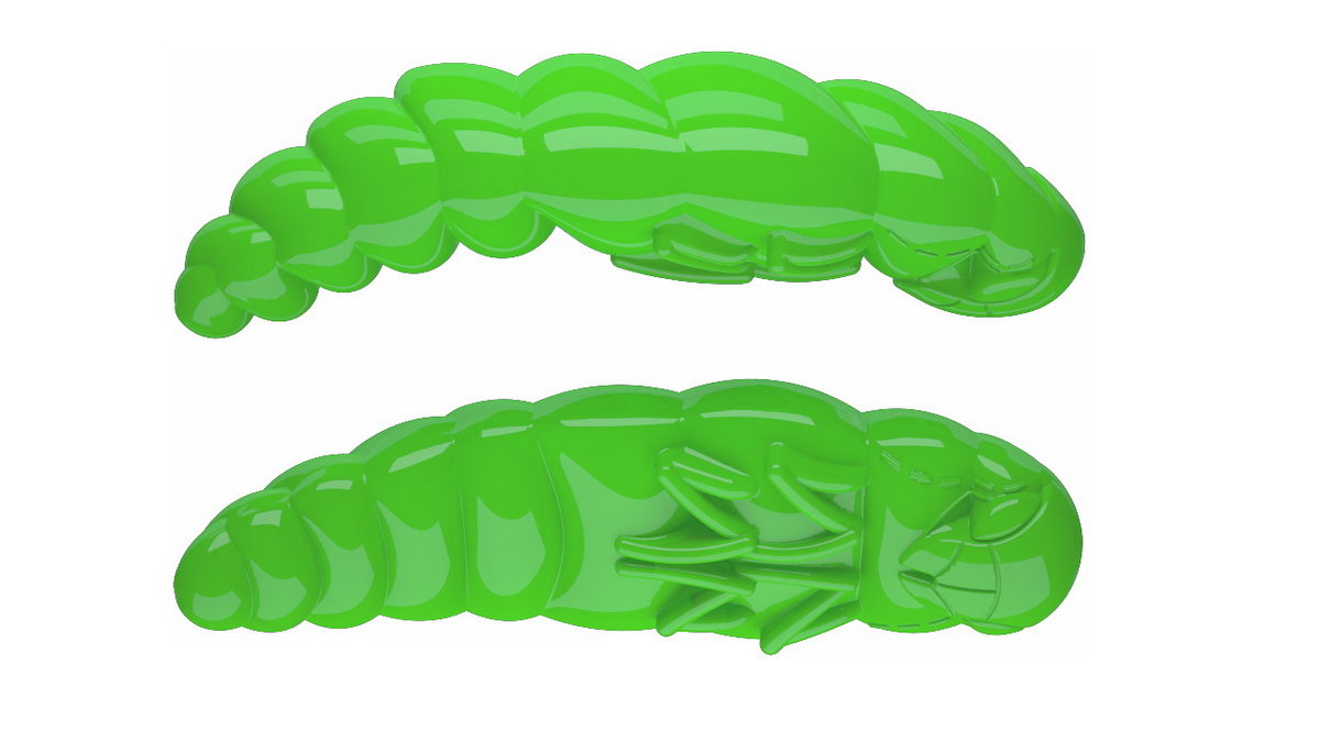 LIBRA LURES Largo 35 Cheese 040-black 10st, Forellenköder, schwimmend und aromatisiert — 3.00 Hot Green Cheese