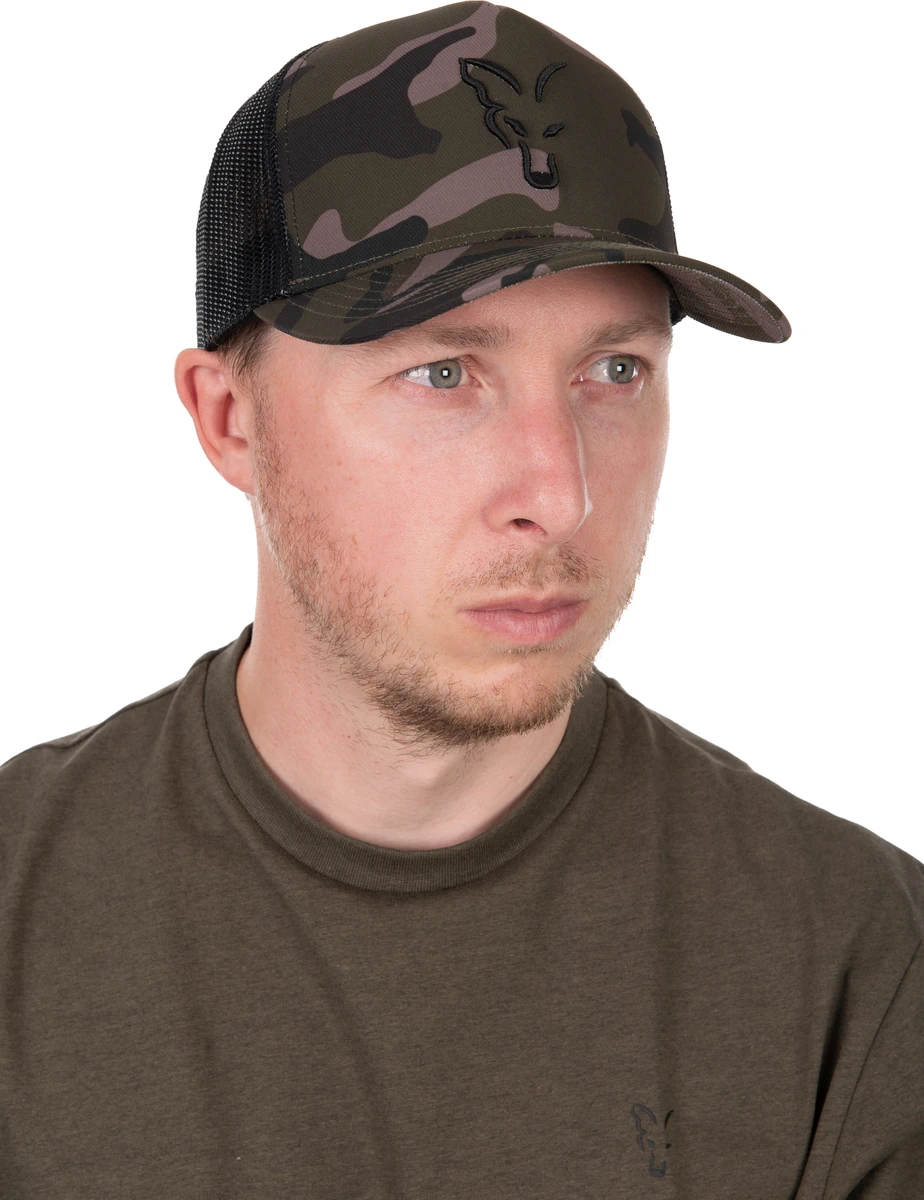 FOX Black Camo Trucker