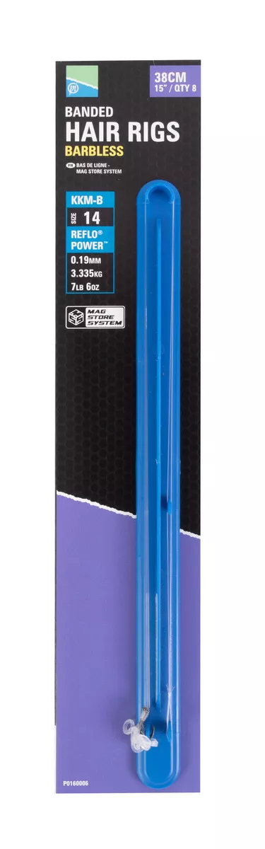 PRESTON MSS Rig - 15" KKM-B MAG STORE BANDED HAIR RIGS