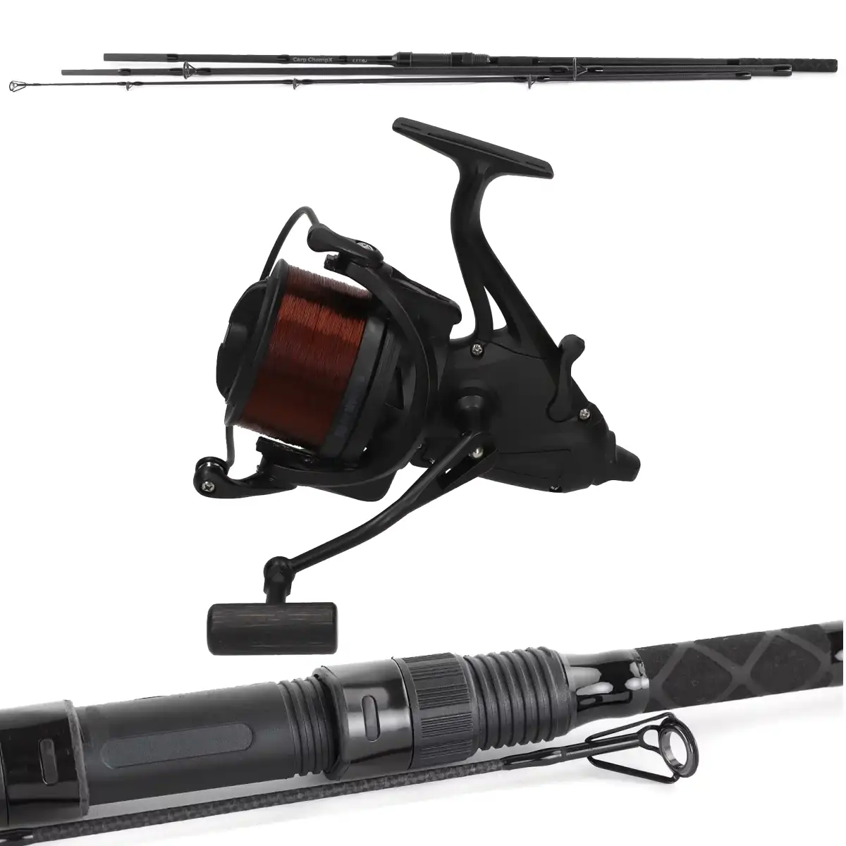 EFT Carp ChampX 12ft 3.0lb 363 3 sec Combo mit Mostal Big Pit 10000 FS Mono