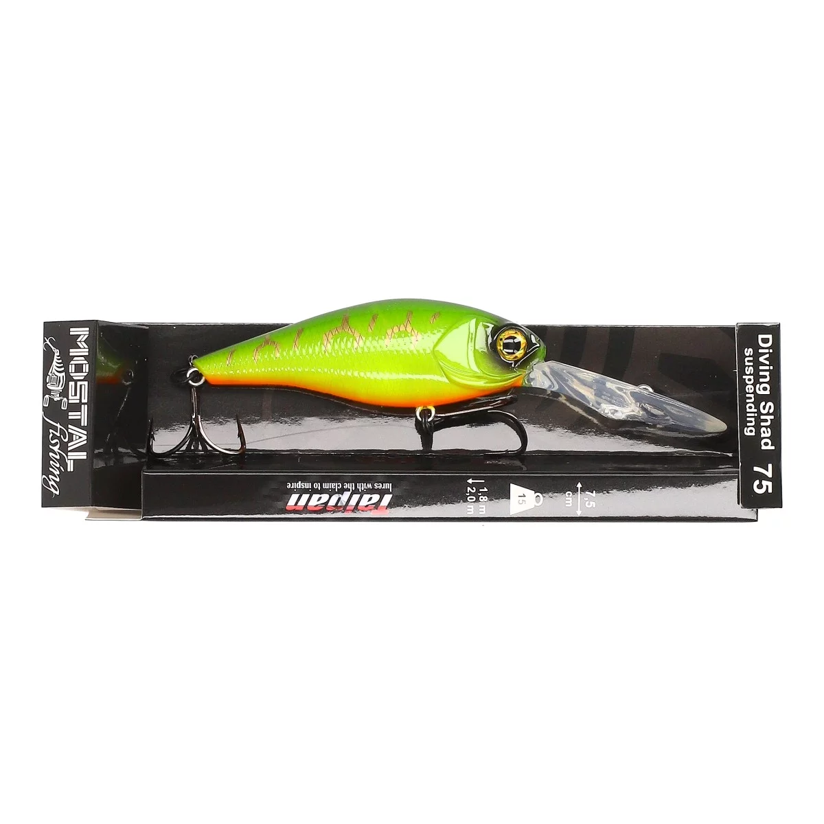 TAIPAN Diving Shad Ghost Tiger 62mm