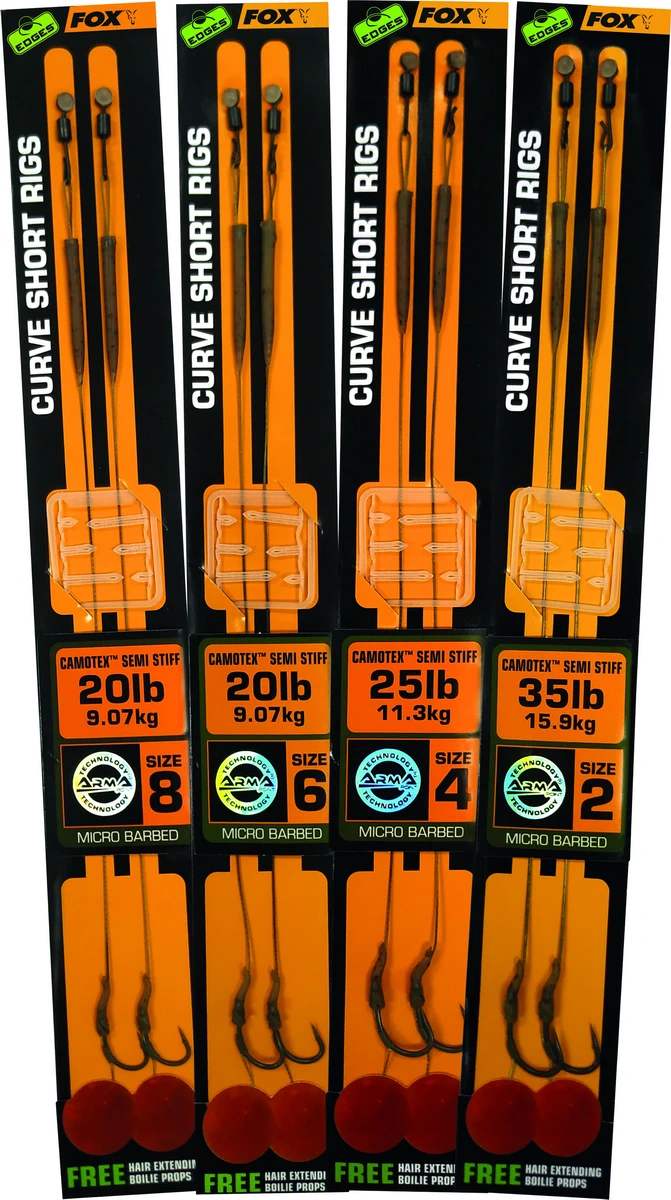 FOX Edges Curve Short Camotex Semi Stiff Ready Rigs