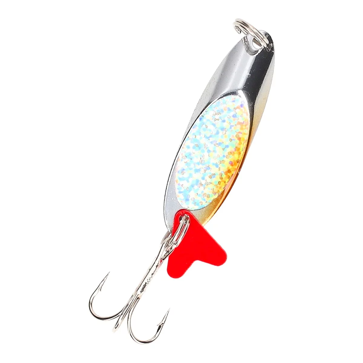 MOSTAL Disc Spoon Silver Organge Flex 5, 27g/5.5cm — ayu flex 11.5