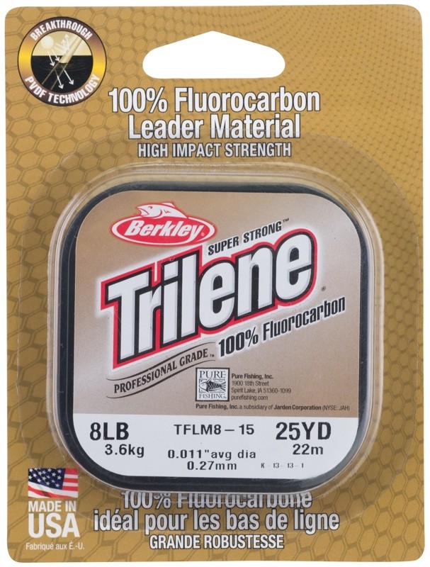 BERKLEY Trilene Fluorocarbon Leader 0,35mm 25m Clear monofile Angelschnur