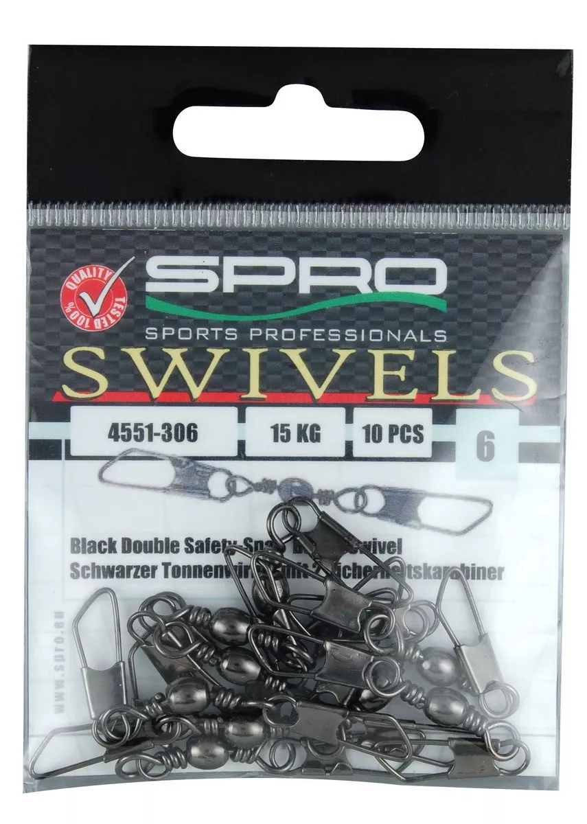SPRO Double Safety-Snap Swivel 20 10st