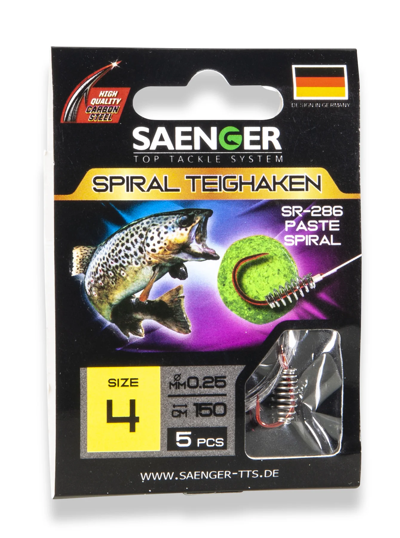 SÄNGER Spiral Teighaken SR-286 150cm 2 / 5pcs.