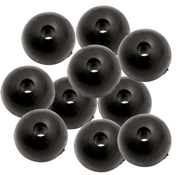 BLACK CAT Rubber Shock Beads 10mm 10st BLACK CAT Rubber Shock Beads 10mm 10st