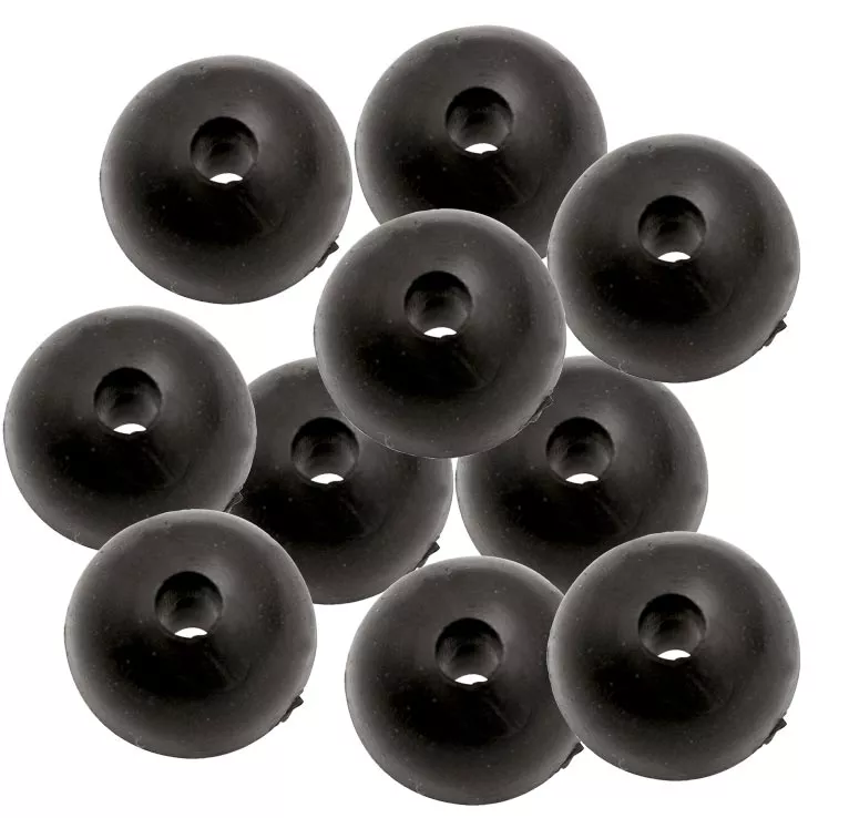 BLACK CAT Rubber Shock Beads 10mm 10st