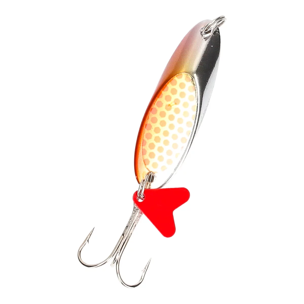 MOSTAL Disc Spoon Silver Organge Flex 5, 27g/5.5cm — orange flex 16.0
