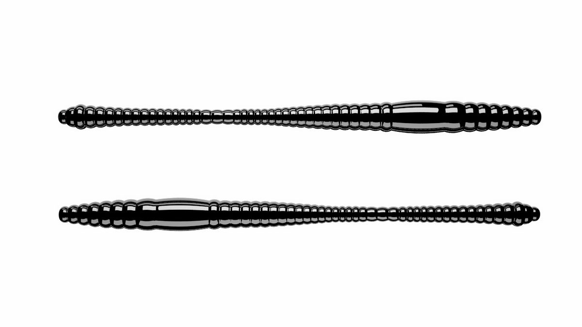 LIBRA LURES Dying Worm 80 Cheese 038-brown 12st, Forellenköder, schwimmend und aromatisiert — 7.00 Black Krill