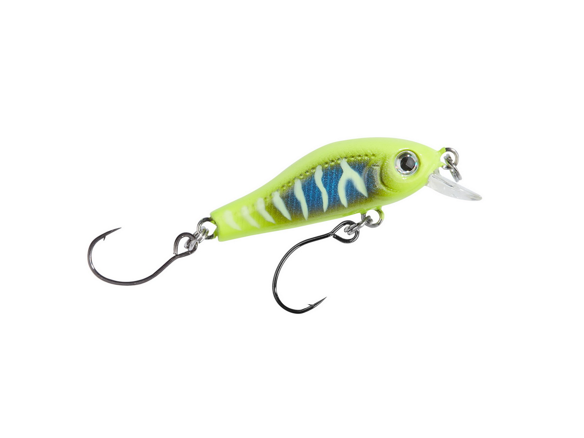 BALZER Trout Attack Minnow Wobbler UV gelb-blau 3,5cm 2g