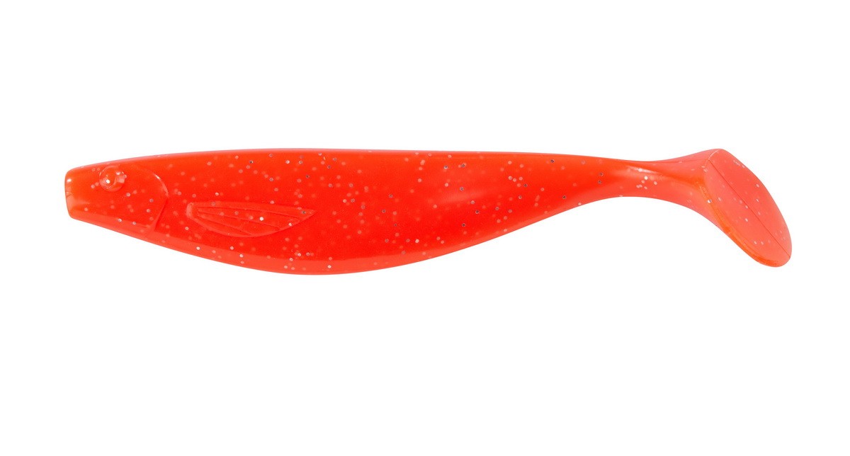BALZER Shirasu SEA Ocean Shad Motoroil-Glitter 13cm — 13.0 Orange-Glitter