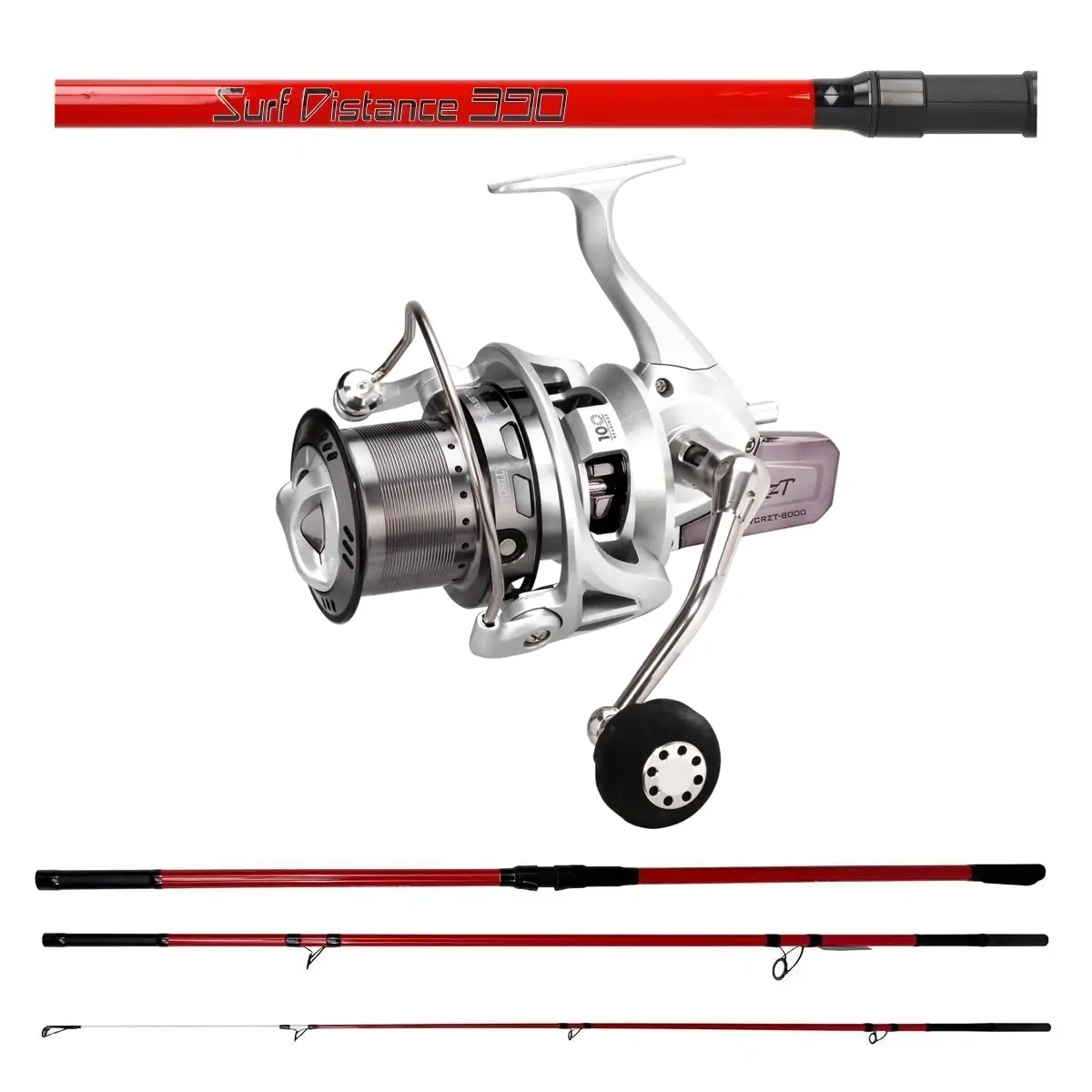 James Cook Surf Distance 4,20m 3pcs 100-250g Combo mit Avocast RZT 7000