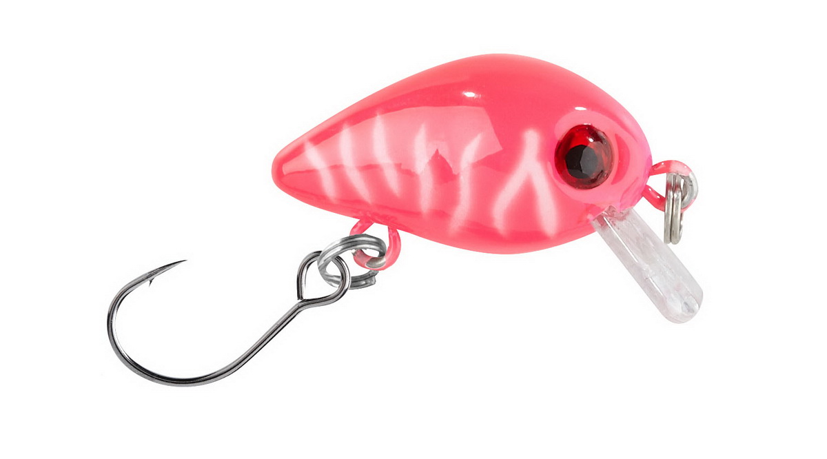BALZER Wobbler Trout Crank mit Einzelhaken Gelb-Blau3cm — 3.00 Pink