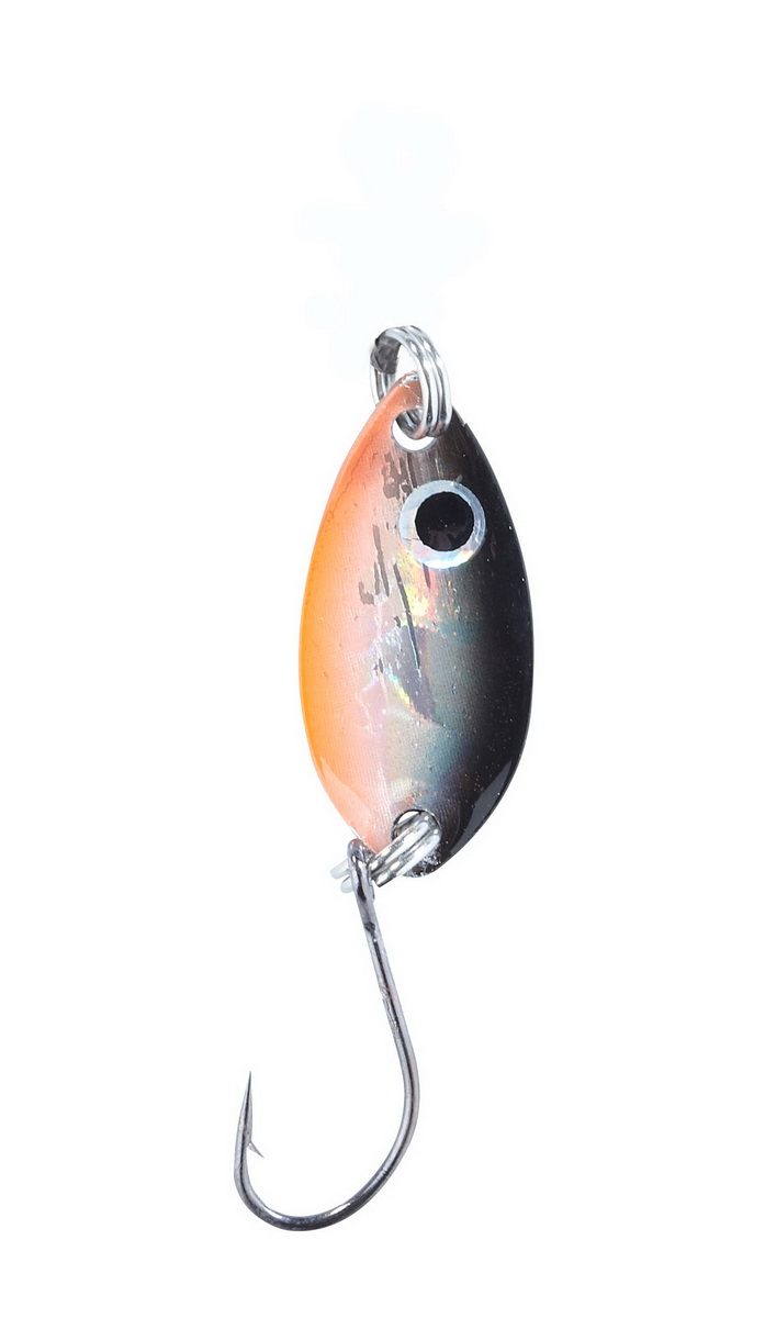 BALZER Trout Attack Forellenblinker Leaf pink 1,5g — Schwarz Silber Rot 1.50
