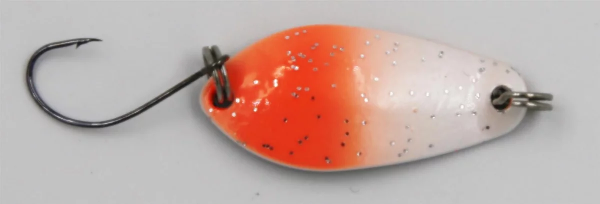 EFT Trout Bludger Spoon 3,0g black orange glitter — orange white glitter 3.00