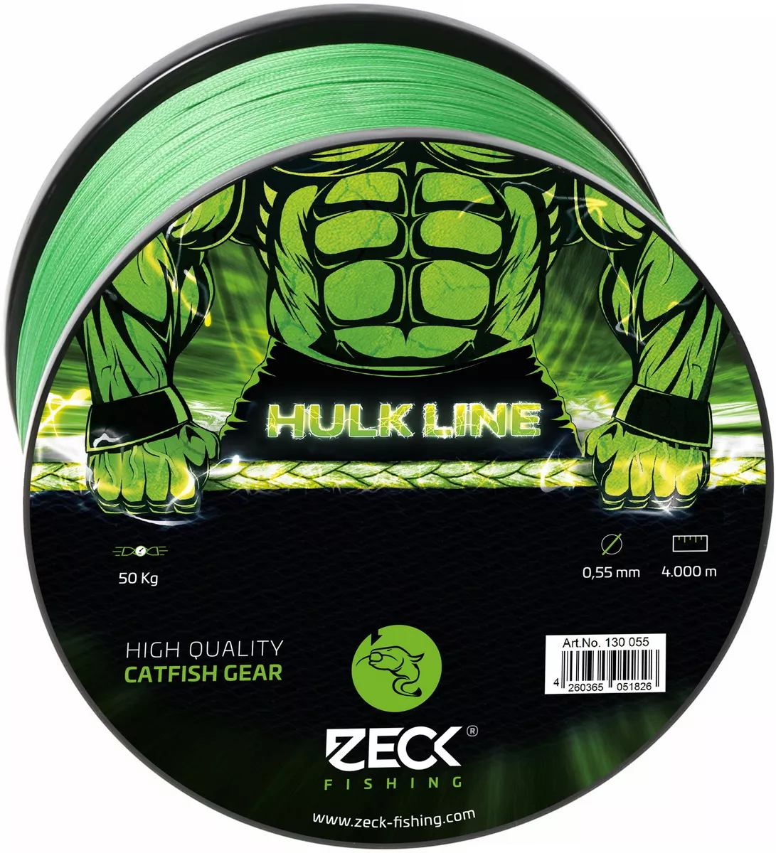 ZECK FISHING Hulk Line 0,55mm 4000m, geflochtene Angelschnur, braided line