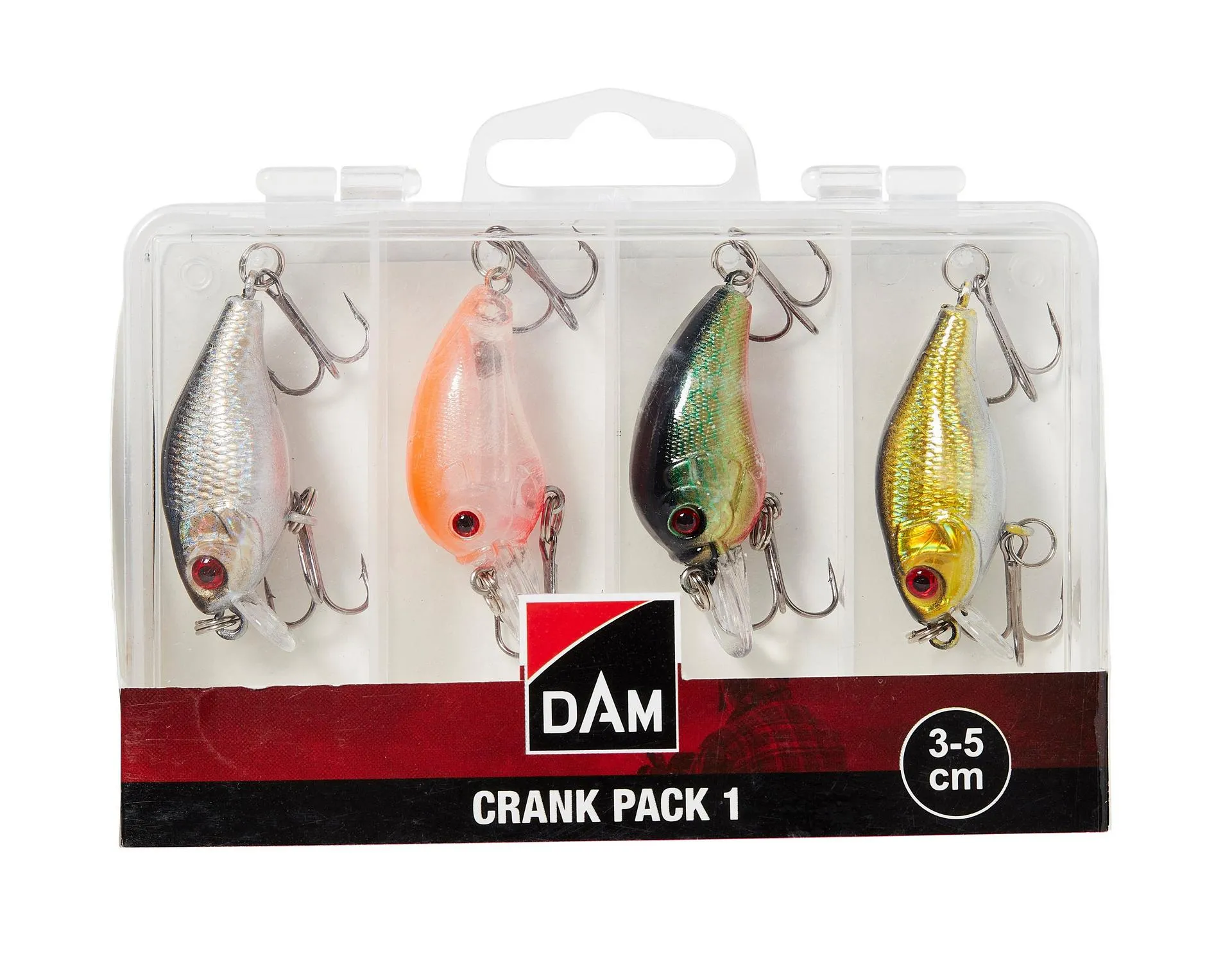 DAM Crank Pack Inc. Box 3-5cm Assorted Varied