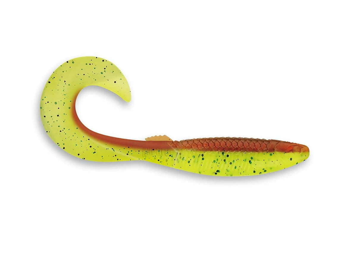 RAPALA The Curl 4 MOCH 10,0 cm Motor Oil Chartreuse 6st