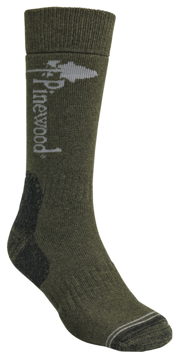 PINEWOOD Melange Socken Oliv Meliert