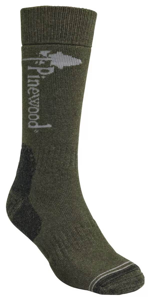 PINEWOOD Melange Socken Oliv Meliert