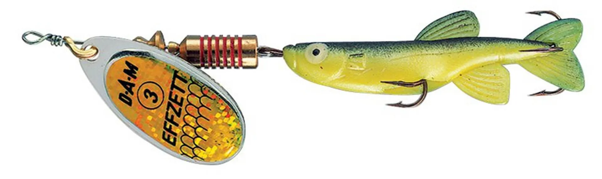 DAM MINNOW SPINNER 3 7G SINKING YELLOW/BLACK Hard Bait