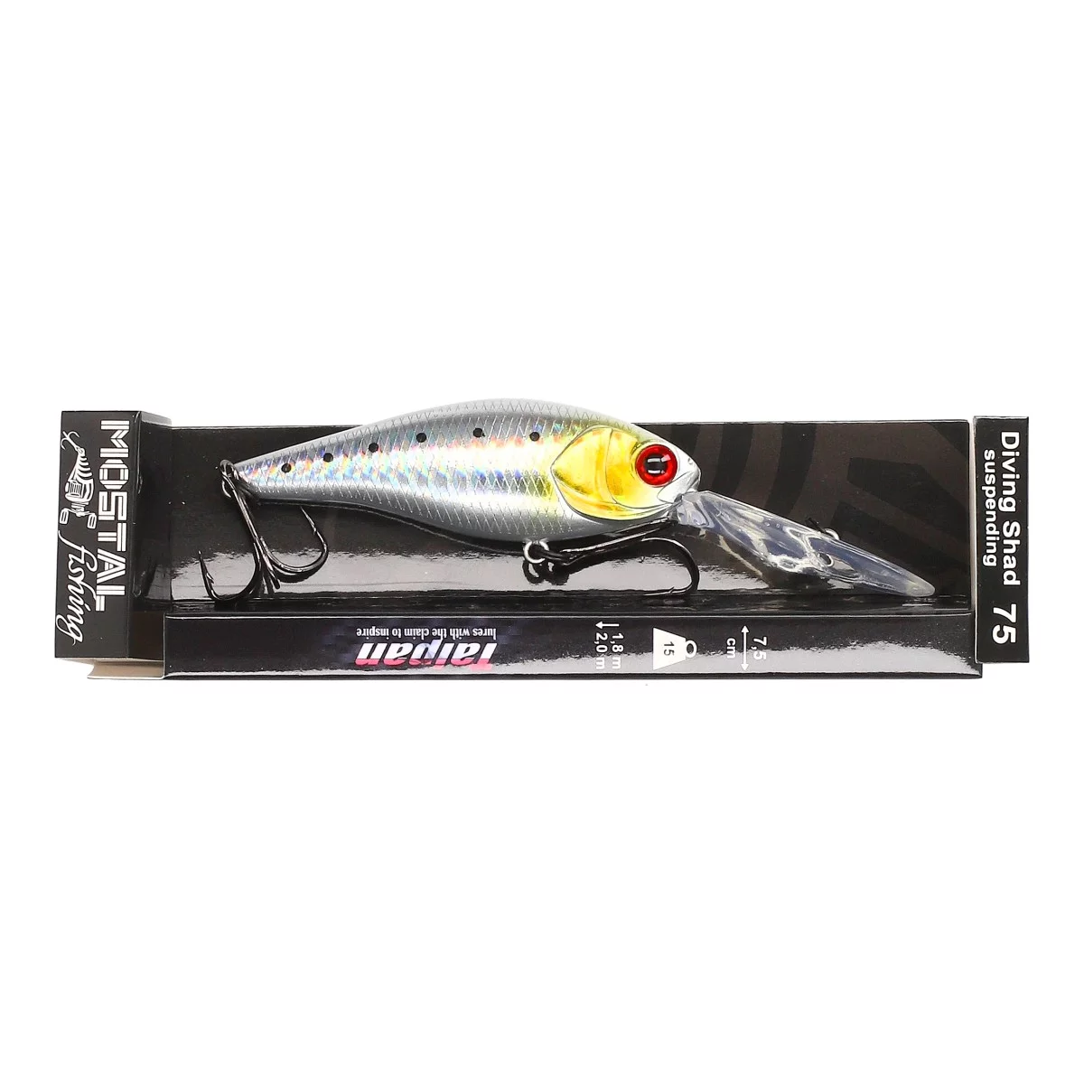 TAIPAN Diving Shad Pearl Shiner 62mm