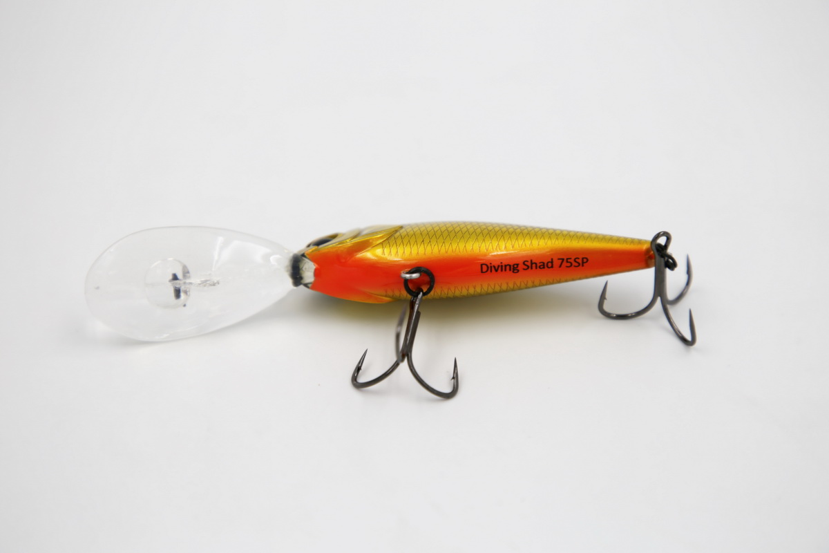 TAIPAN Diving Shad Chrome Gold 75mm