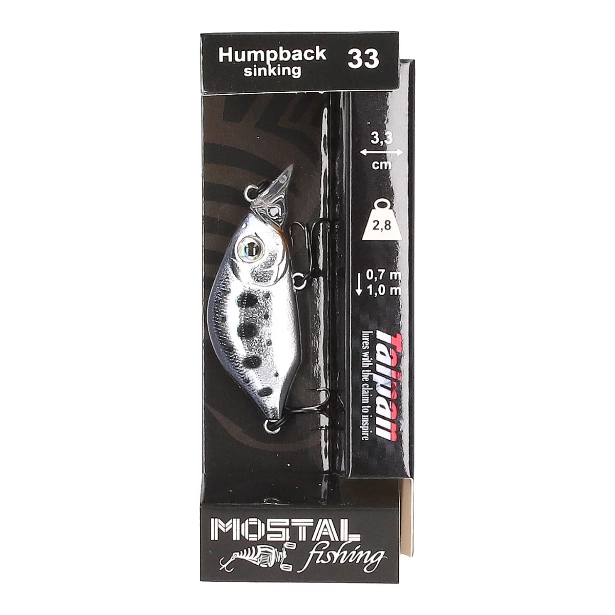 TAIPAN Humpback Chrome Trout 33mm