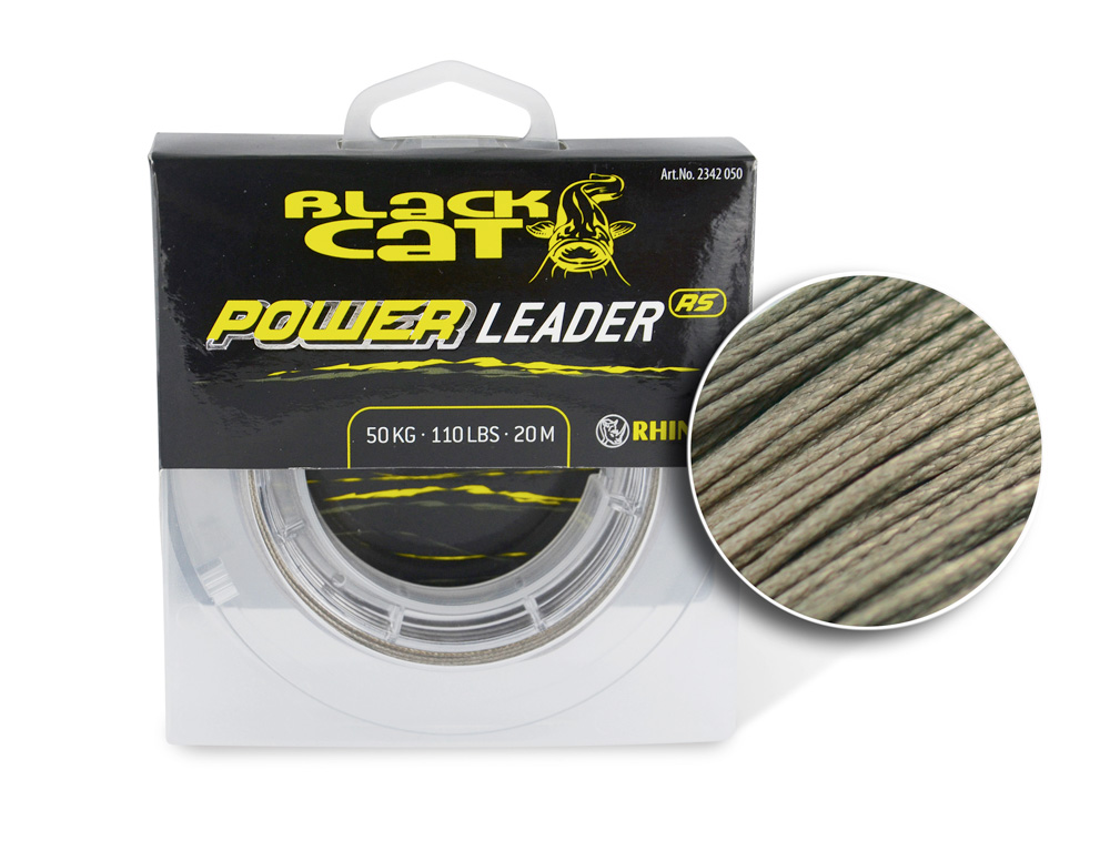 BLACK CAT Power Leader 1,0mm 80kg 20m BLACK CAT Power Leader 1,0mm 80kg 20m