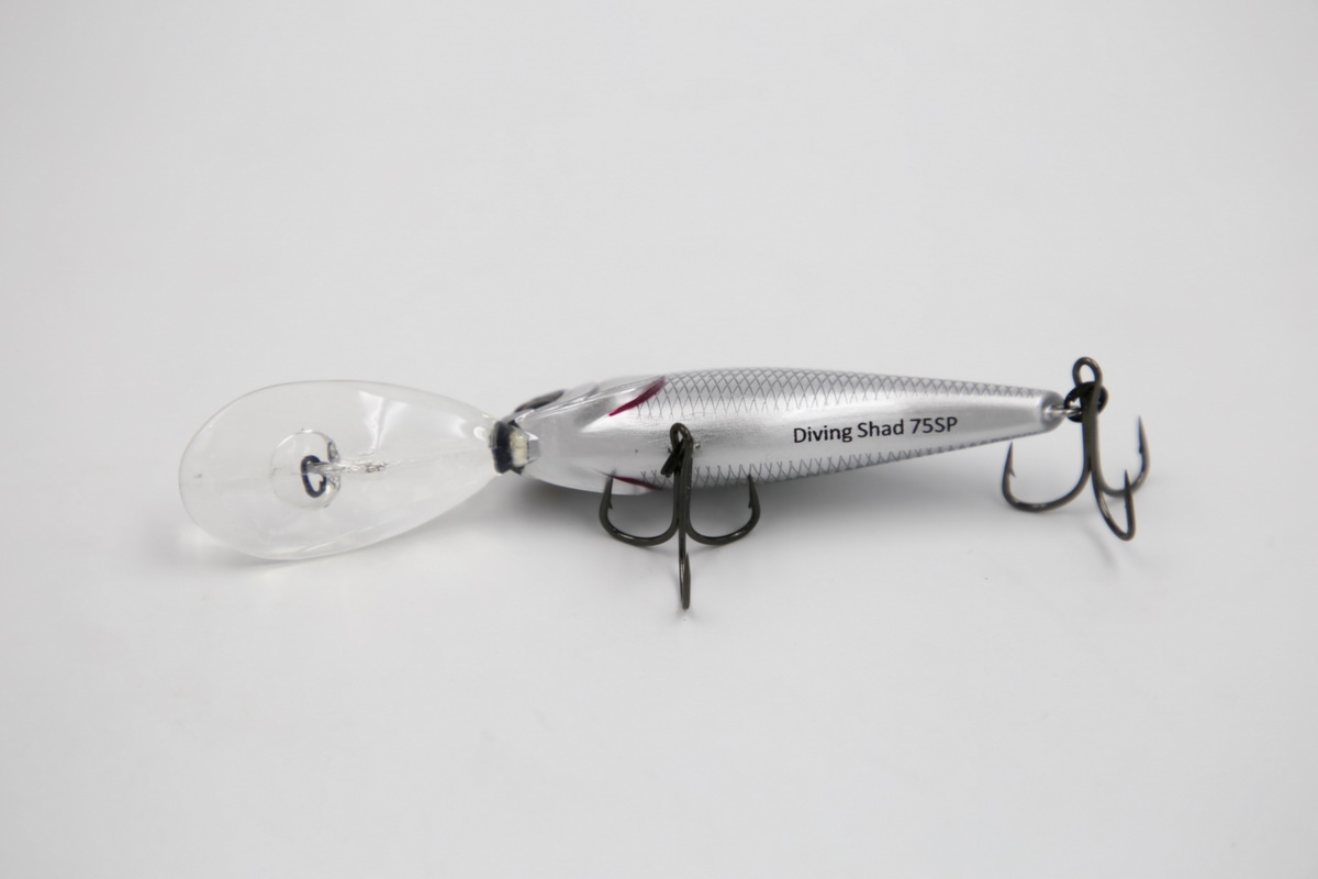 TAIPAN Diving Shad Chrome Black 75mm