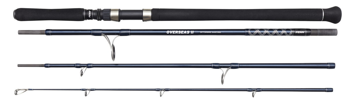 PENN Overseas II Offshore Spinning Rod 2.40m 150g 4-Teilig XH-F PENN Overseas II Offshore Spinning Rod 2.40m 150g 4-Teilig XH-F