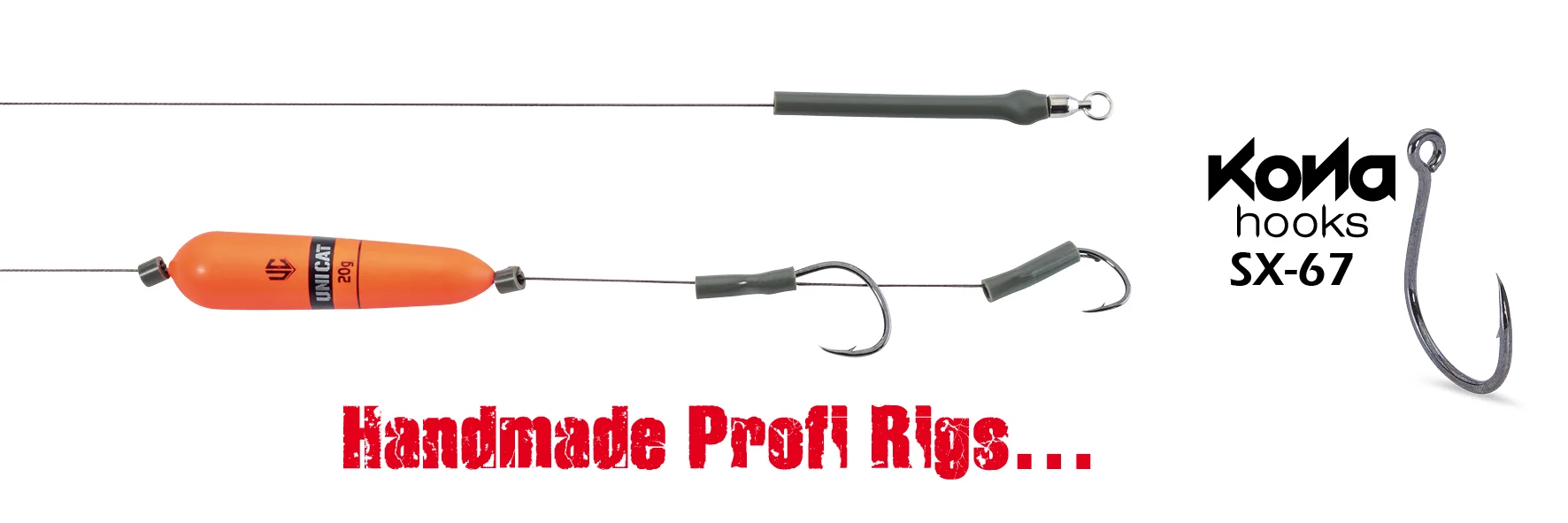 UNI CAT SX-67 Subfloat 30g Hair Rig 5/0+2/0 105kg weitere Ansicht
