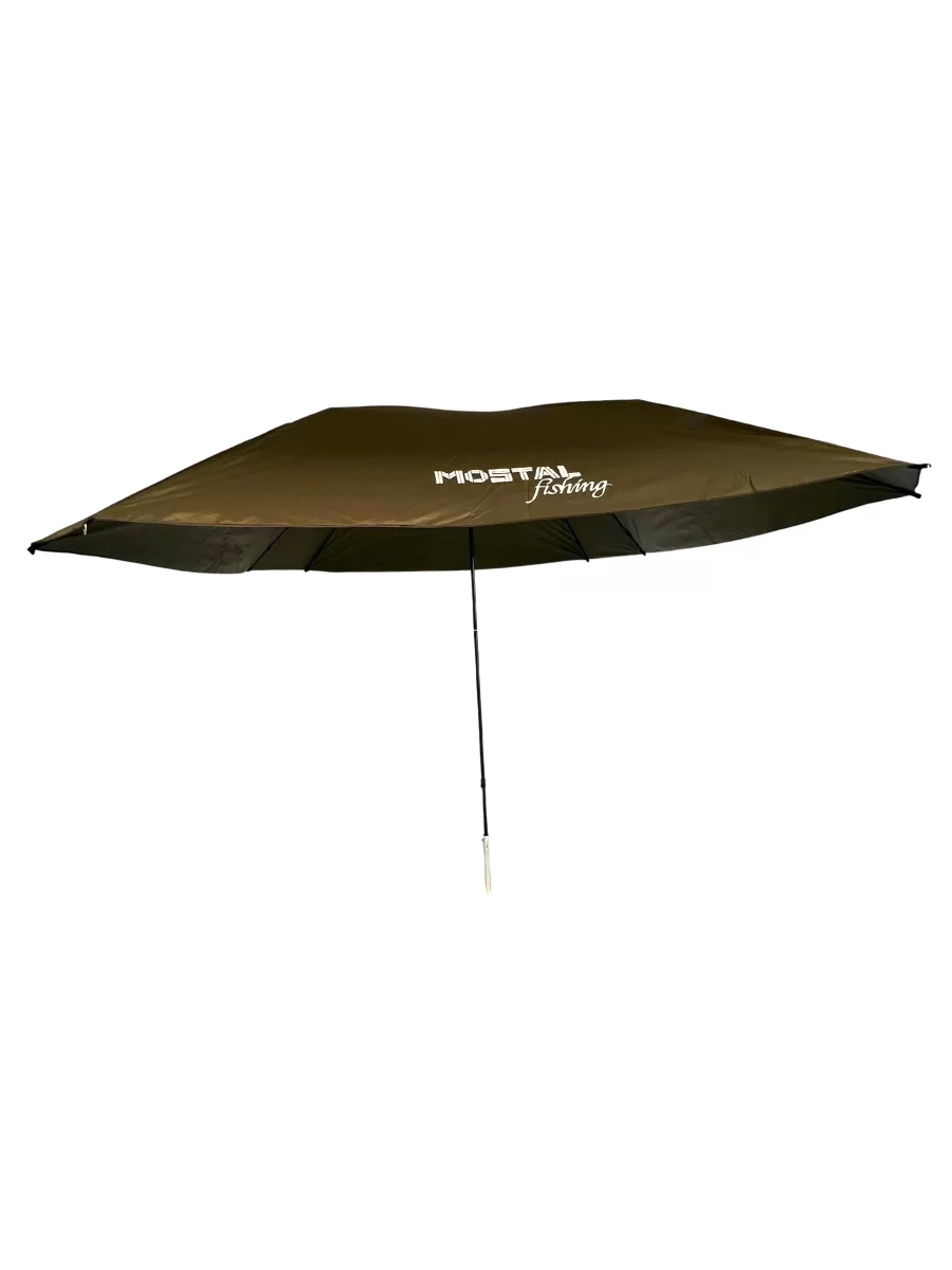 MOSTAL Schirm 250cm Nubrolly mit Fieberglasgestänge 210D PU — 375 x 260