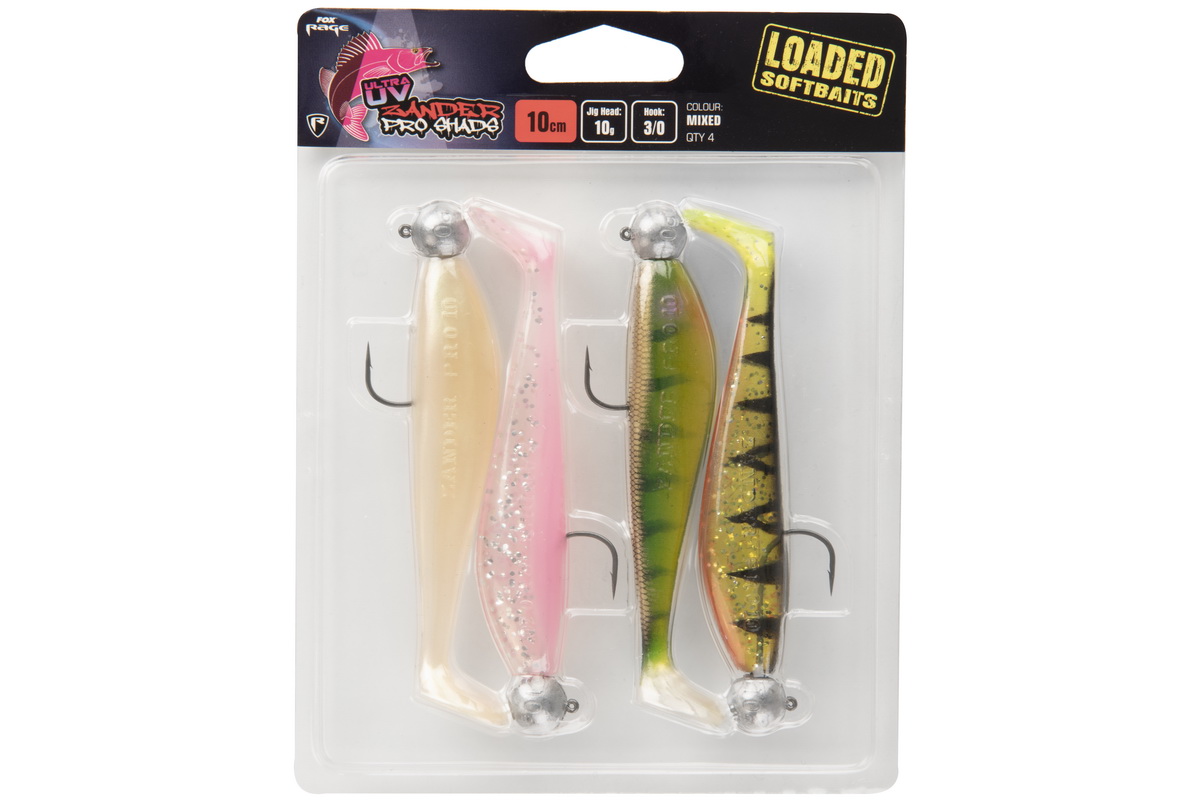 FOX RAGE UV Zander Pro Loaded 10cm 10g 3/0 x 4pcs FOX RAGE UV Zander Pro Loaded 10cm 10g 3/0 x 4pcs