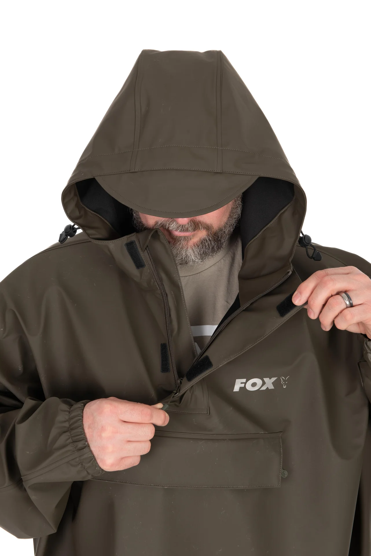 FOX Khaki Poncho - One Size weitere Ansicht