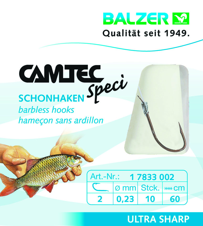 BALZER Camtec Speci Schonhaken silber 60cm #14