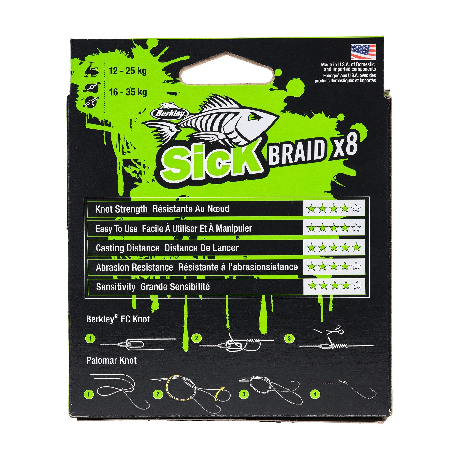 BERKLEY Sick Braid 8X Flame Green 0.29 mm 300m 26.4kg