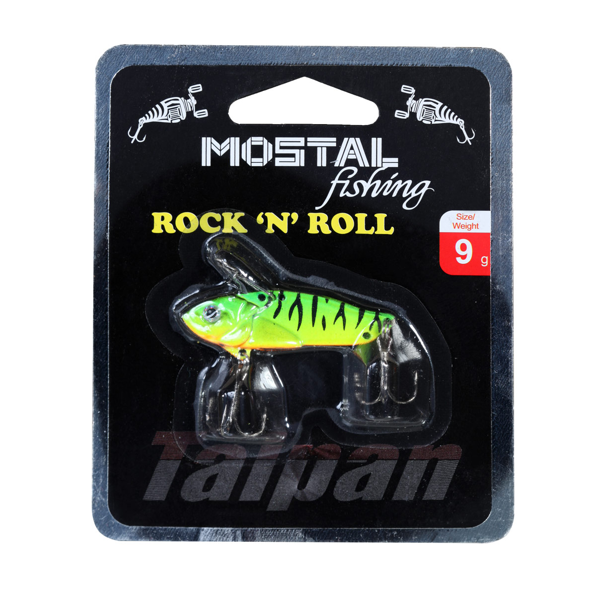 MOSTAL TAIPAN Mostal Rock 'n' Roll 16g Firetiger Zikade Vibrationsköder