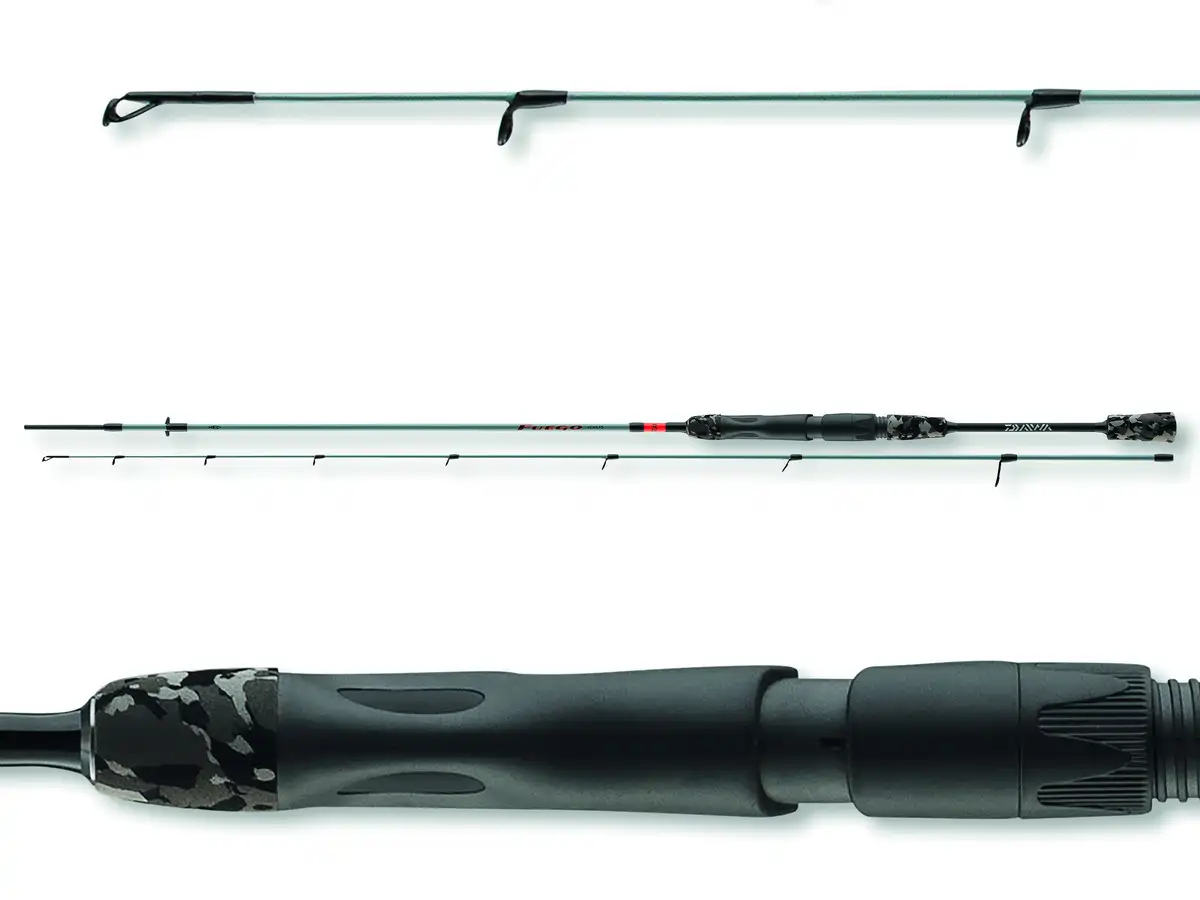 DAIWA Fuego UL Trout 2.15m 1.5-5g Combo mit Sweepfire 1500 EC Detailansicht