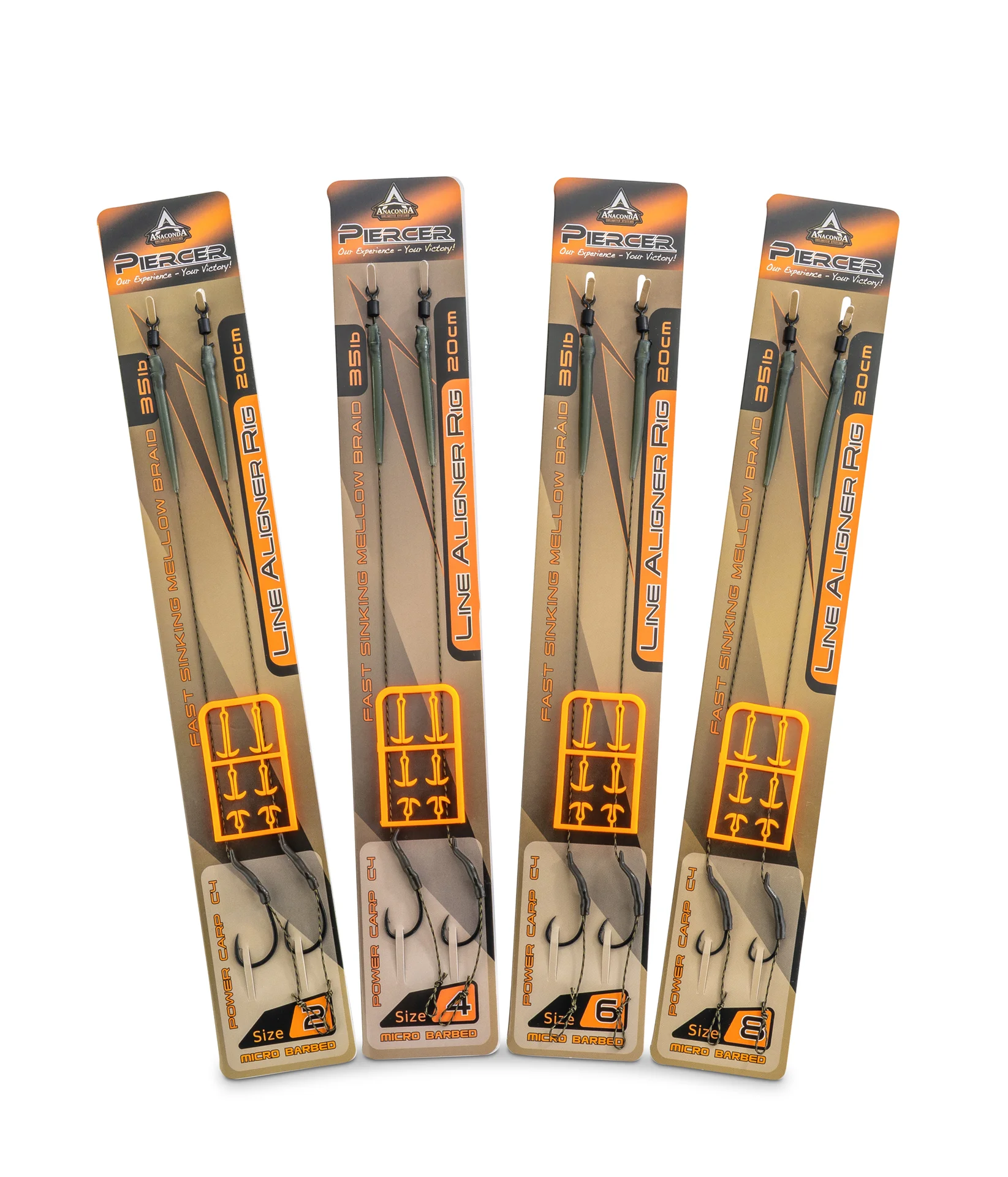 ANACONDA Piercer Line Aligner Rig P.Carp C4 MB 2/35lb weitere Ansicht