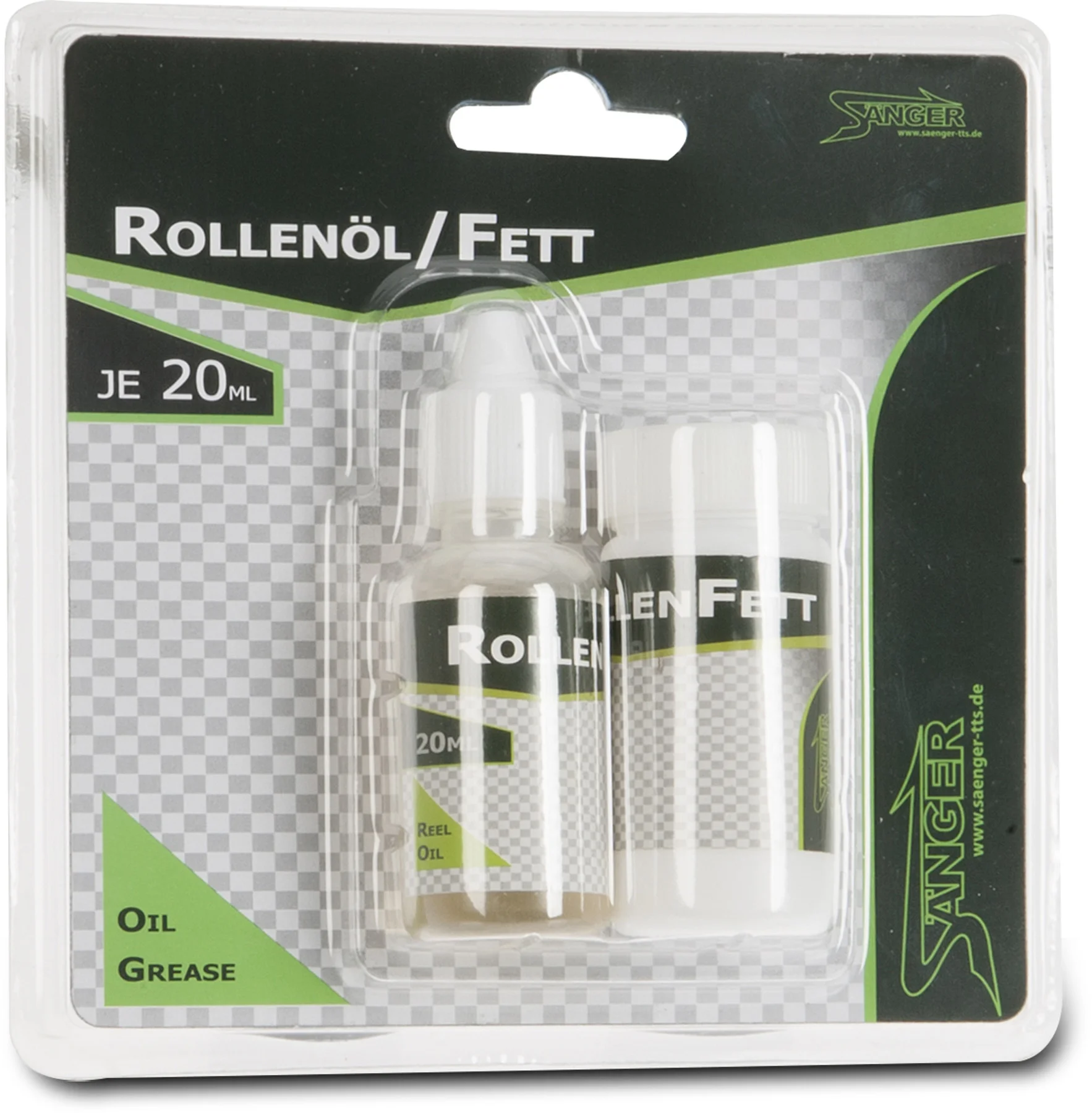 SÄNGER Rollenfett- und Öl-Set 2x20ml Verpackung